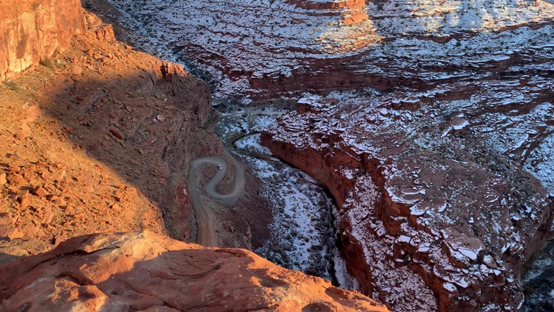 Kane Creek Road is accessible in the winter