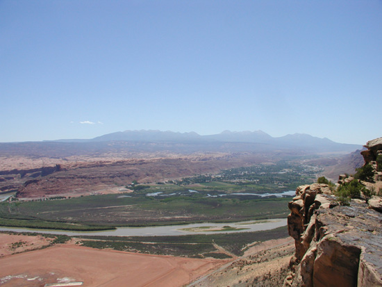 Moab Overlook from Golden Spike Trail