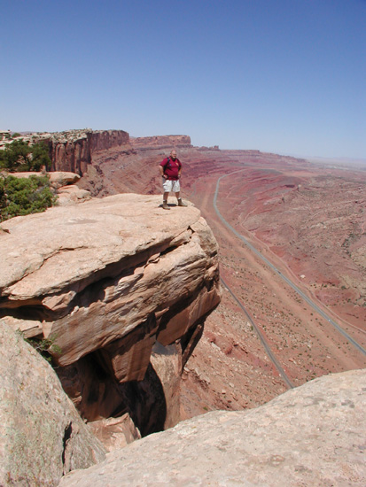 Hwy 191 overlook from Golden Spike Trail