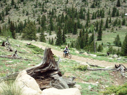 Dirt bike and UTV trails on Cross Mountain Colorado