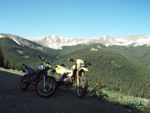 Easy dirt bike route to Colorado's Cumberland pass on a DRZ 400