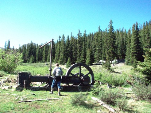 new gold cup mine dirt bike trail and mining history or Colorado