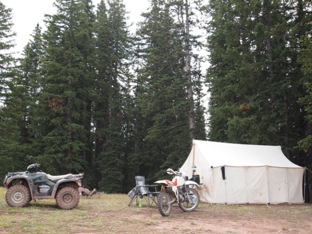 Backcountry camping in Taylor Park Colorado