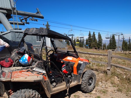 UTV trail to the top of Aspen Mountain