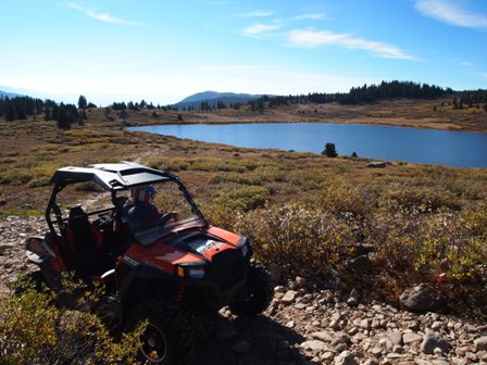 RZR at Taylor Lake near Taylor Pass Colorado