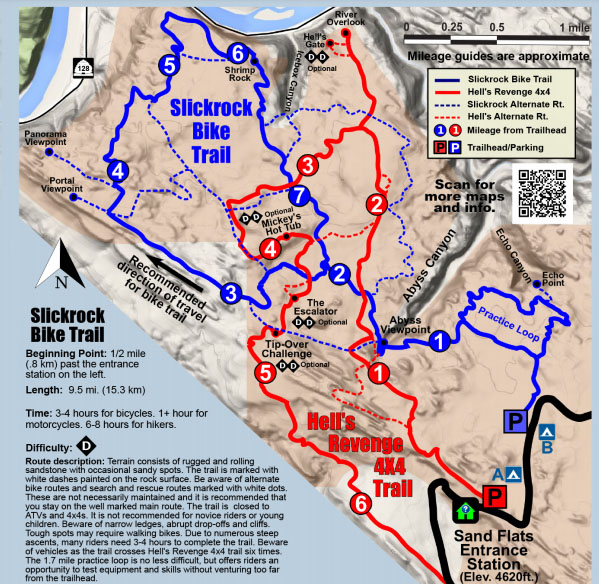 Slick Rock Trail Map