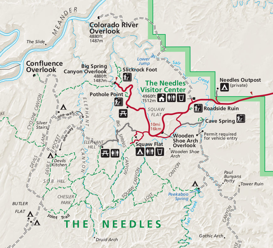 Free Canyonlands Needles Map